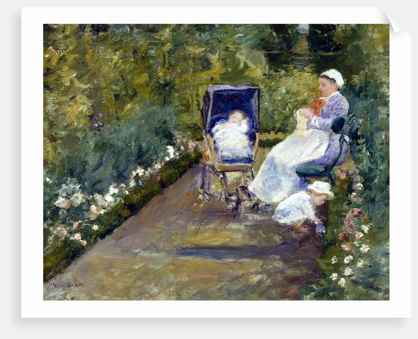 Children in a Garden (The Nurse) by Mary Cassatt