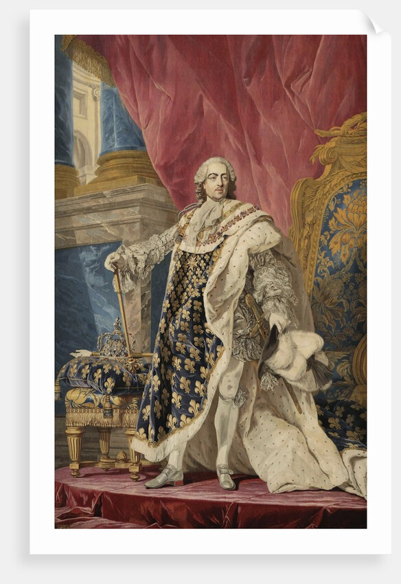 Tapestry of King Louis XV by Pierre François Cozette