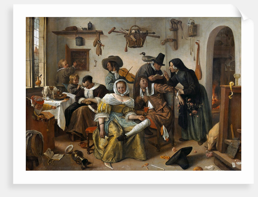 Beware of Luxury (In Weelde Siet Toe) by Jan Steen