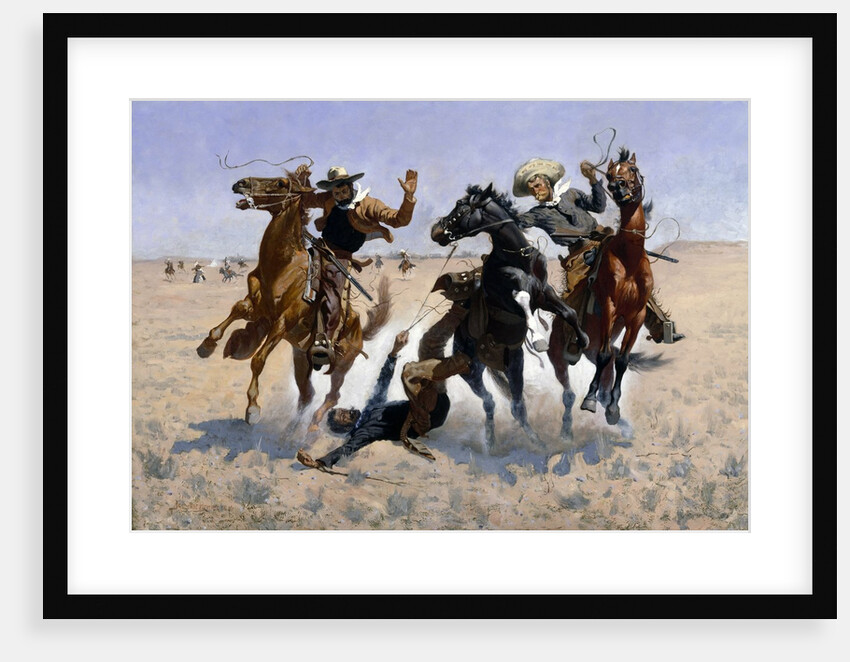 Aiding a Comrade by Frederic Remington