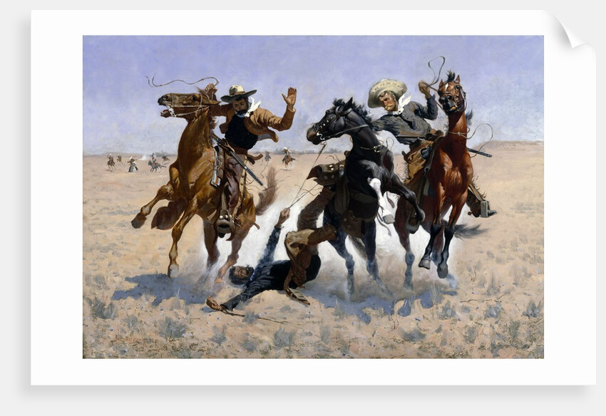 Aiding a Comrade by Frederic Remington
