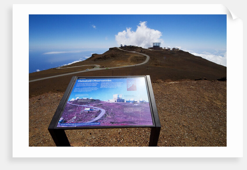 Observatories on top of Haleakeala, Maui, Hawaii by Anonymous