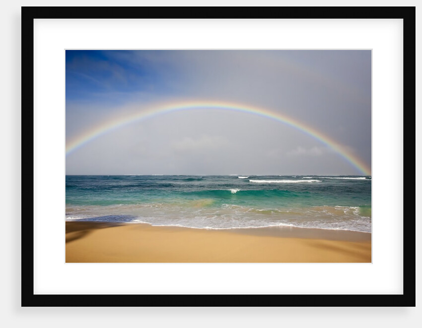 Rainbow at Baldwin Beach, Maui, Hawaii by Anonymous