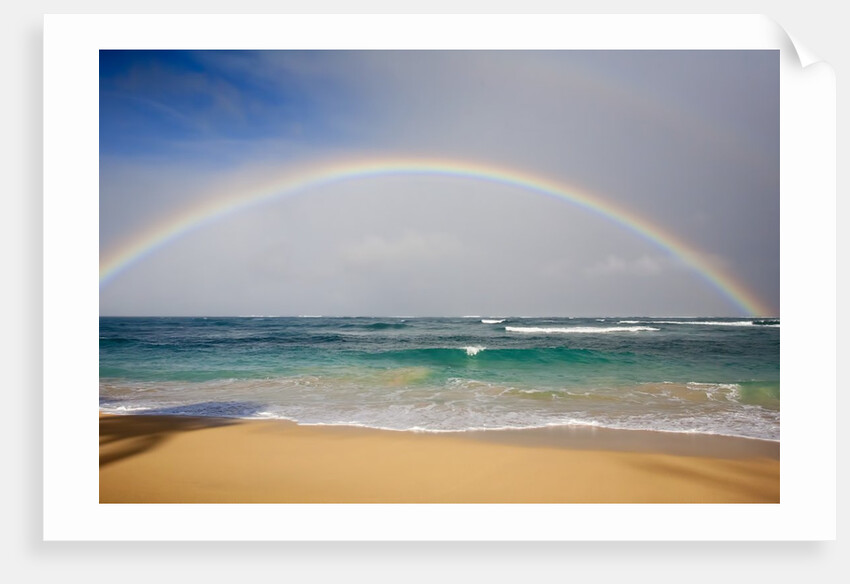 Rainbow at Baldwin Beach, Maui, Hawaii by Anonymous