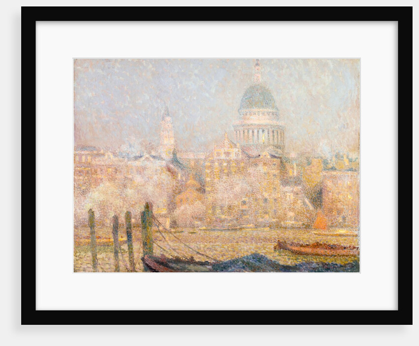 St. Paul's from the River: Morning Sun in Winter by Henri Le Sidaner