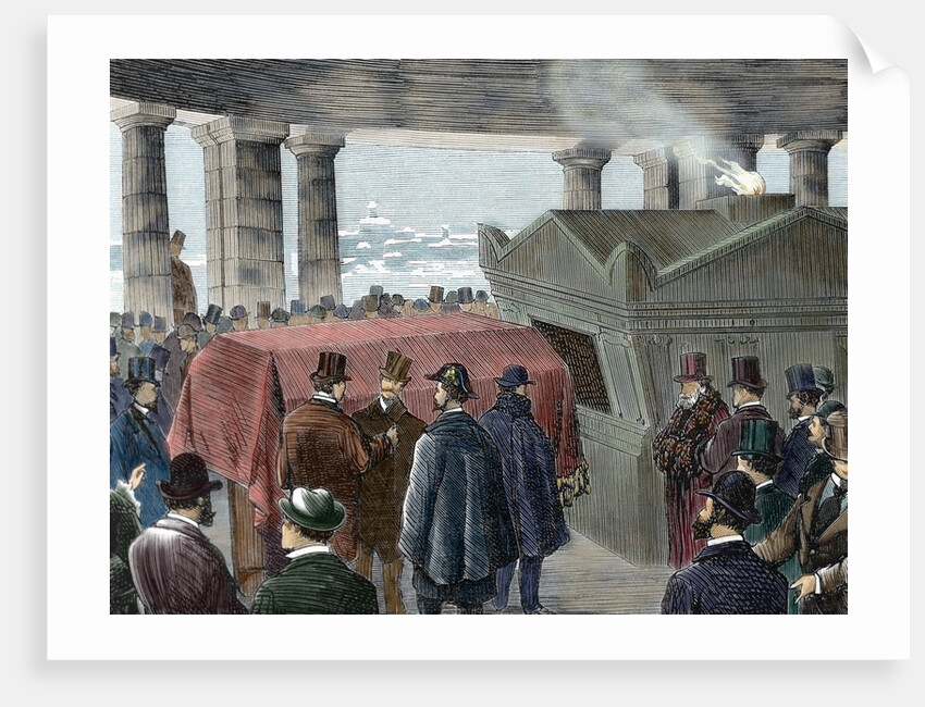 Cremation of Albert Keller by Anonymous