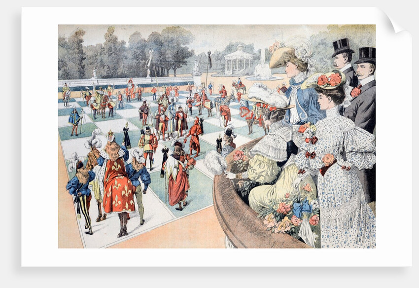 Living Chess Board at Jay Gould Lakewood Estate New Jersey US (July 1904) by Anonymous