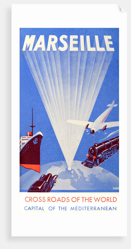 Marseille Crossroads of the World Advert c1940 by Anonymous