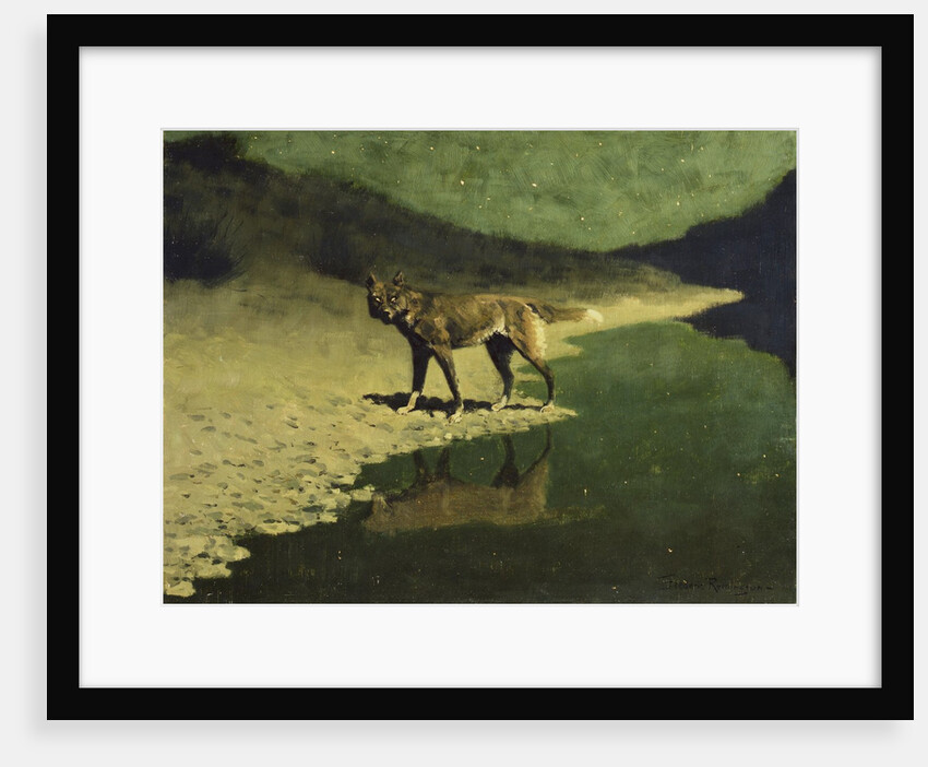 Moonlight, Wolf, by Frederic Remington