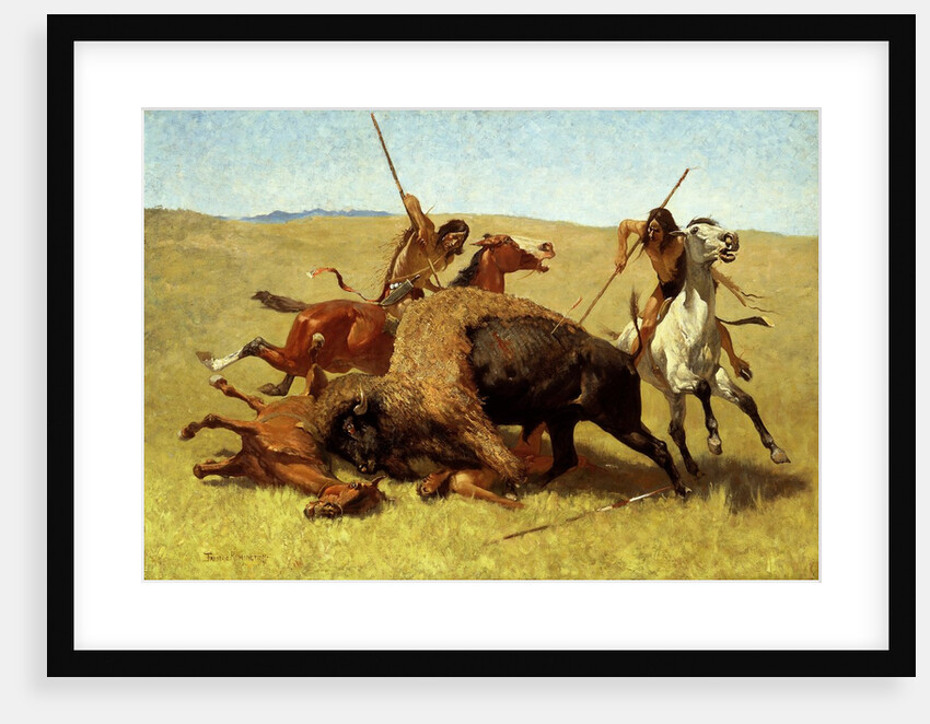 The Buffalo Hunt by Frederic Remington