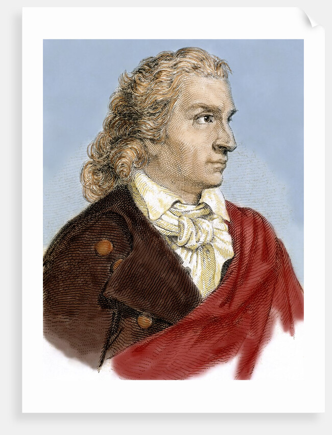Schiller, Johann Christoph Friedrich von (1759-1805). German poet, philosopher, historian, and playw by Anonymous