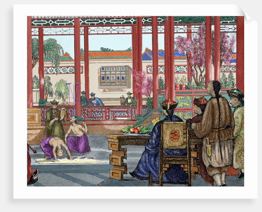 China. Acrobats performing at the Imperial Court by Anonymous