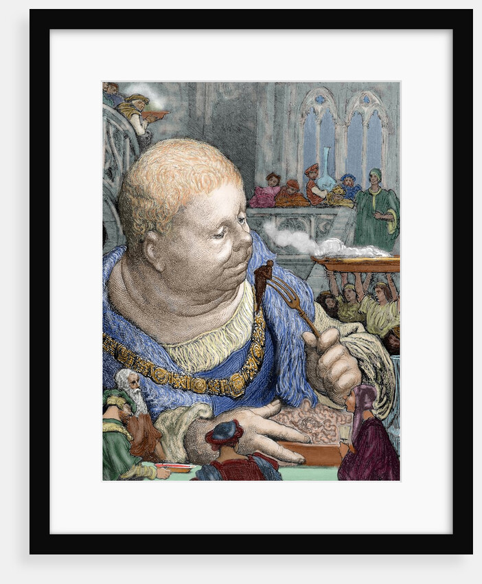 Rabelais, Francois (c. 1494-1553). French writer. Gargantua. The pilgrims are eaten in salads by Anonymous