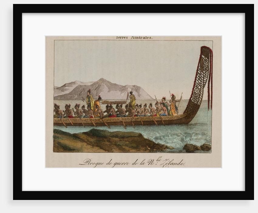 War canoe of New Zealand by Anonymous