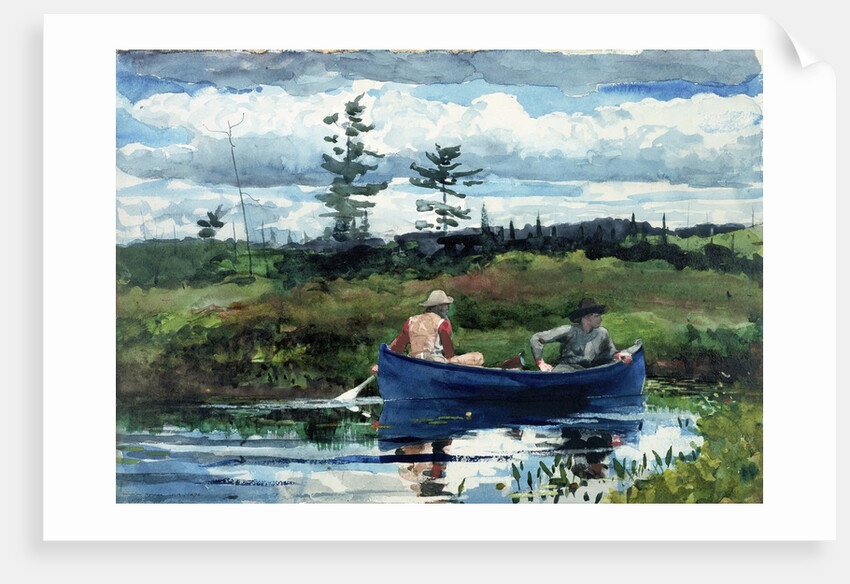 The Blue Boat by Winslow Homer
