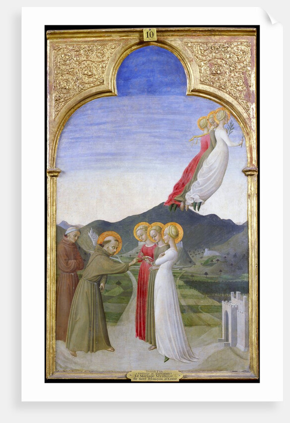 The Mystic Marriage of St. Francis of Assisi by Sassetta