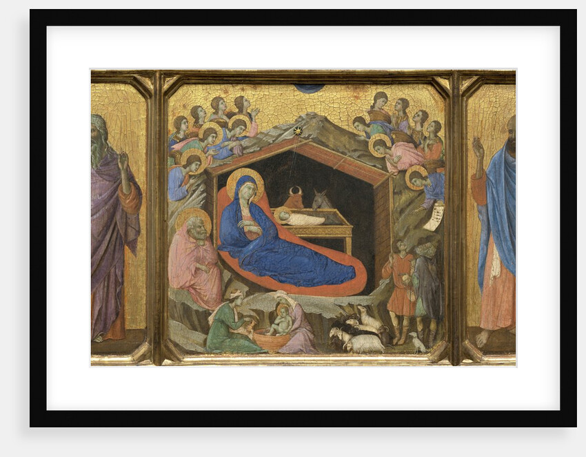 Nativity with the Prophets Isaiah and Ezekiel by Duccio di Buoninsegna