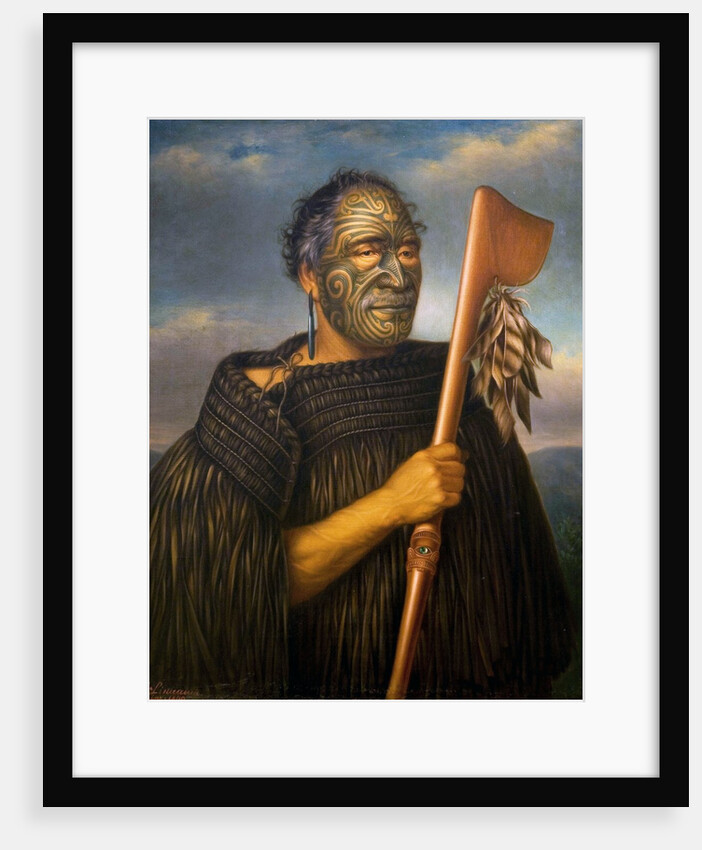 Maori Chief Tamati Waka Nene by Gottfried Lindauer