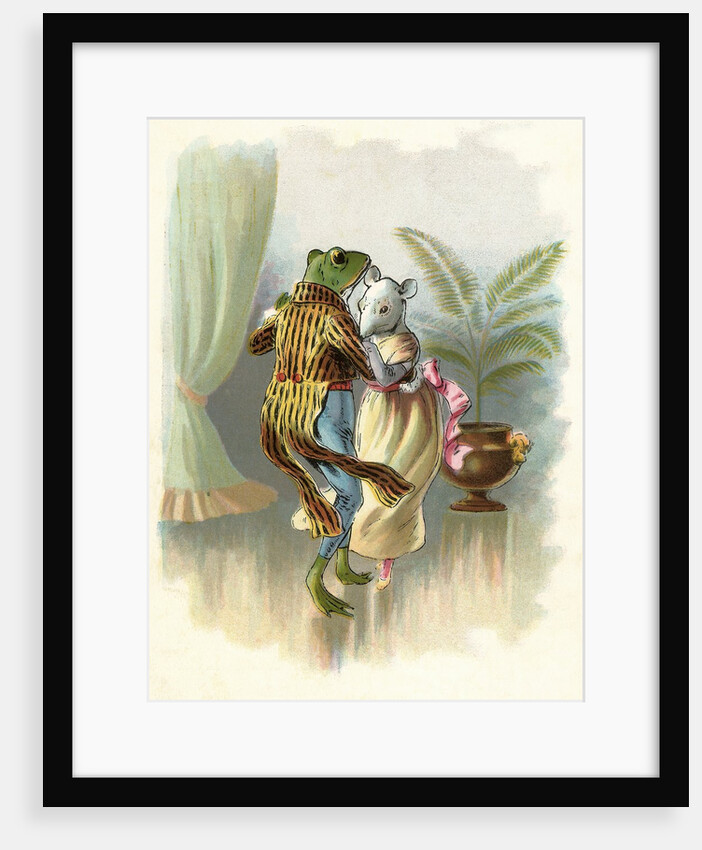 A Frog He Would A Wooing Go, Children's book Illustration by Anonymous