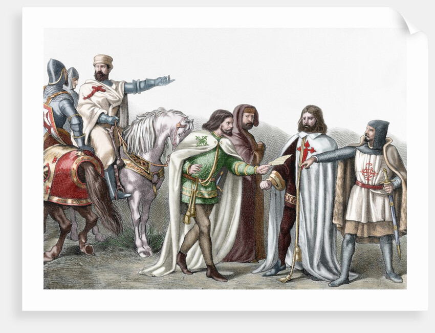 Military Orders: From left to right: Knights Templar, Alcantara, Calatrava and Santiago by Anonymous