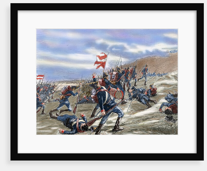 Schleswig-Holstein Question. The First Schleswig War (1848-1851). Battle at Kolding, 1849 by Anonymous