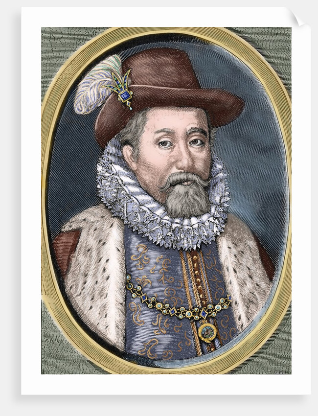 James VI and I (1566-1625). King of Scots as James VI and king of England and Ireland as James I by Corbis