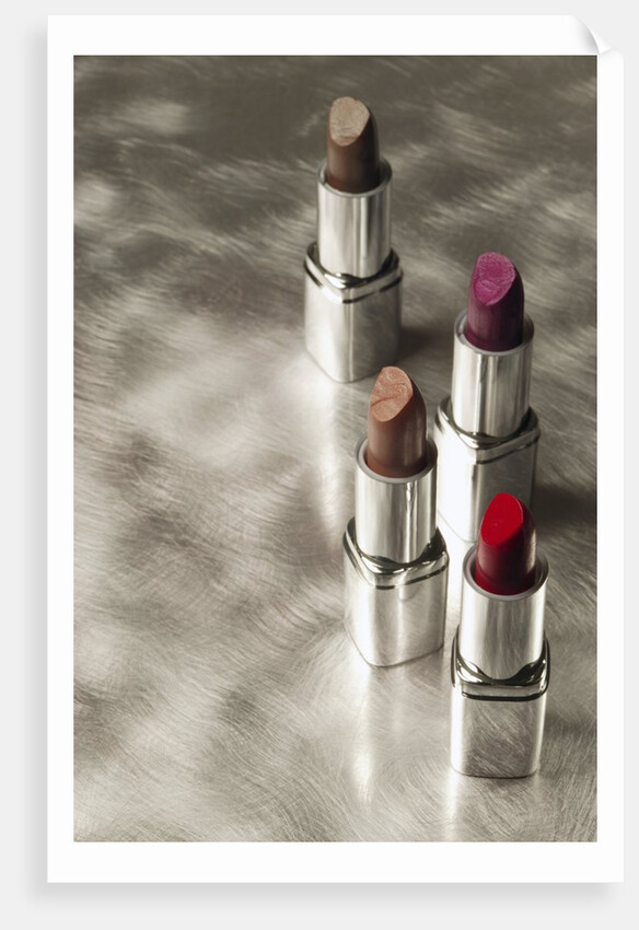 4 Lipsticks Different Colors by Anonymous