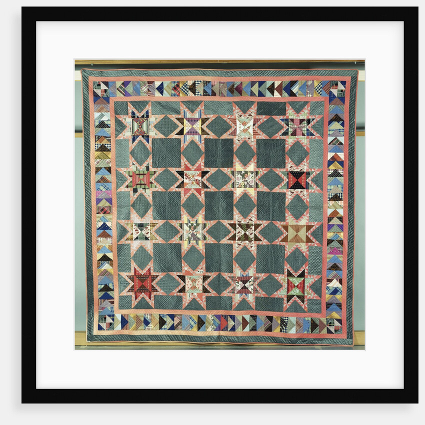 An Ohio star coverlet by Anonymous