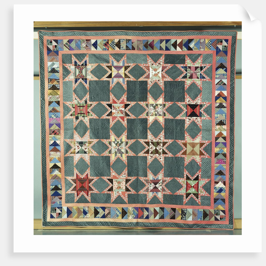 An Ohio star coverlet by Anonymous