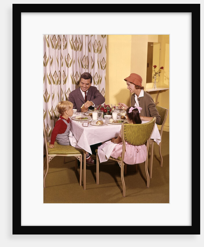 1950s/1960s Family Dining In Restaurant by Anonymous