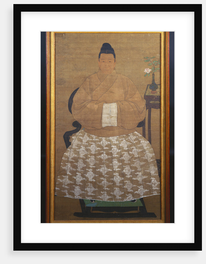 A Seated Lady Wearing Robes by Anonymous