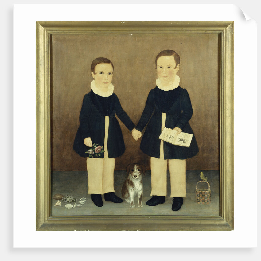 Joseph and Edwin with Their Pets by Anonymous