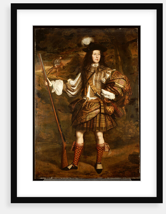 A Highland Chieftain: Portrait of Lord Mungo Murray in Highland Dress by John Michael Wright