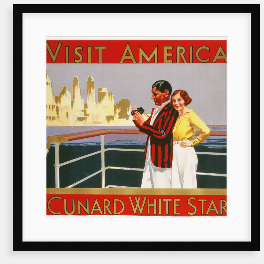 Visit America, Cunard White Star poster by Anonymous