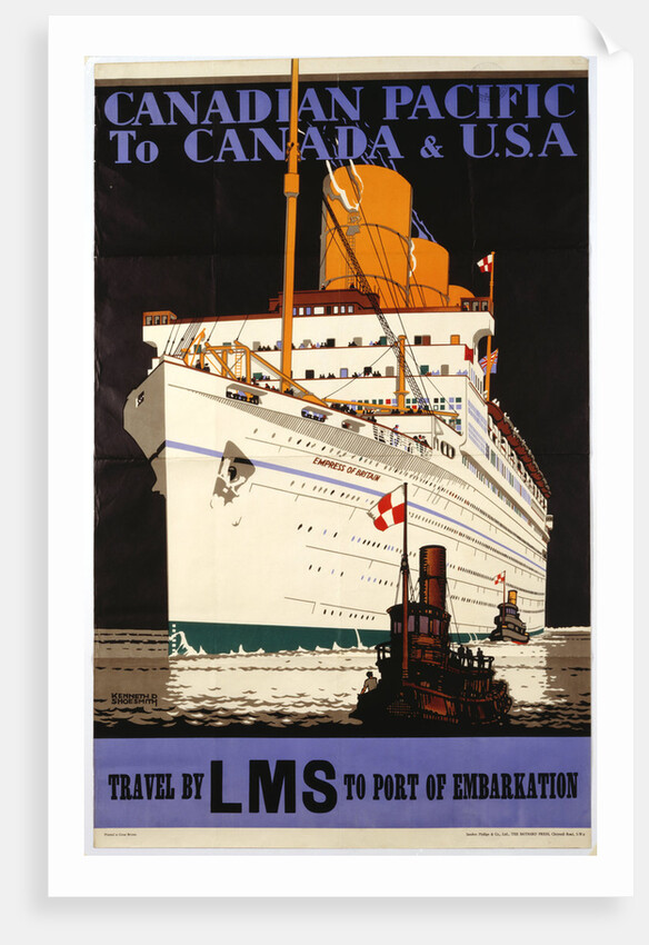 Canadian Pacific to Canada & USA by Kenneth Shoesmith