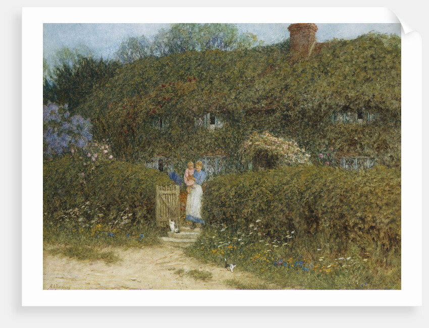 A Cottage at Freshwater, Isle of Wight by Helen Allingham