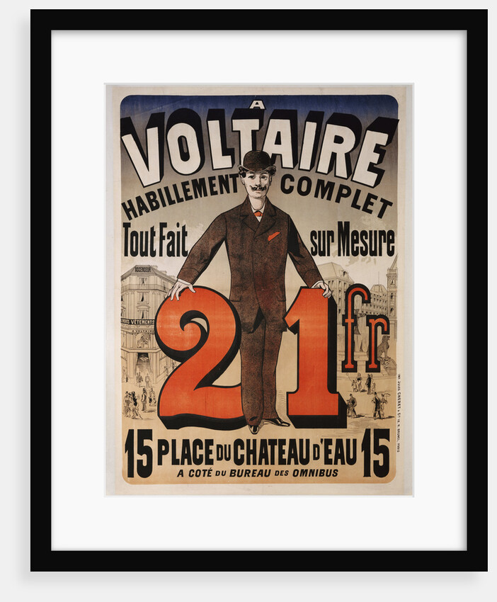 A Voltaire poster by Jules Cheret