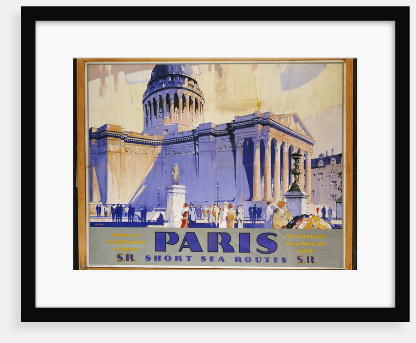 Paris Short Sea Routes poster by Frederick Griffin