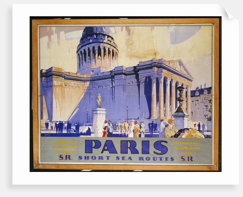 Paris Short Sea Routes poster by Frederick Griffin