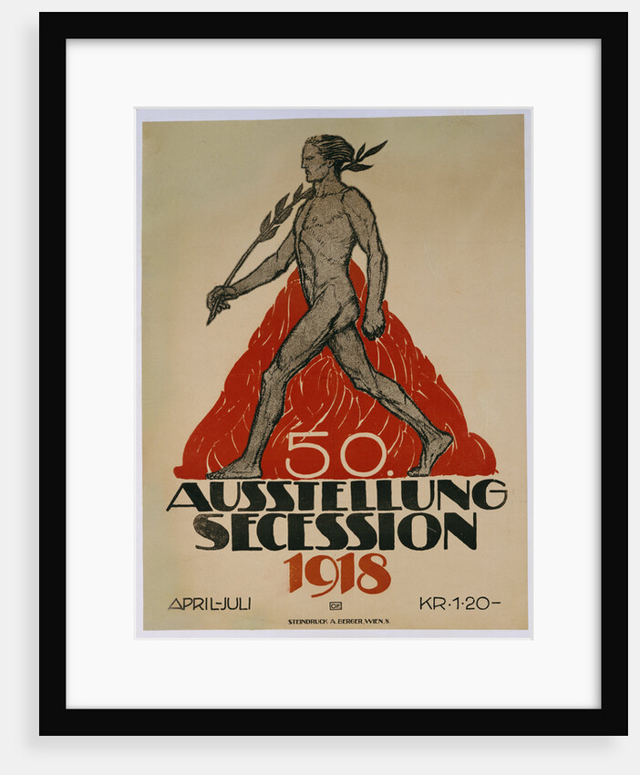 Ausstellung Secession 1918 poster by Anonymous