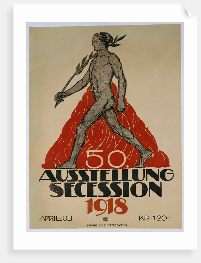 Ausstellung Secession 1918 poster by Anonymous