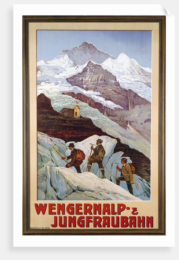 Wengernalp- & Jungfraubahn poster by Anton Reckziegel