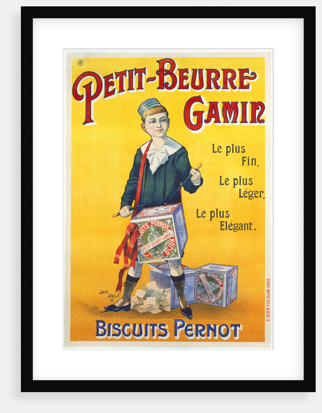 Petit-Beurre Gamin poster by Jack Abeille