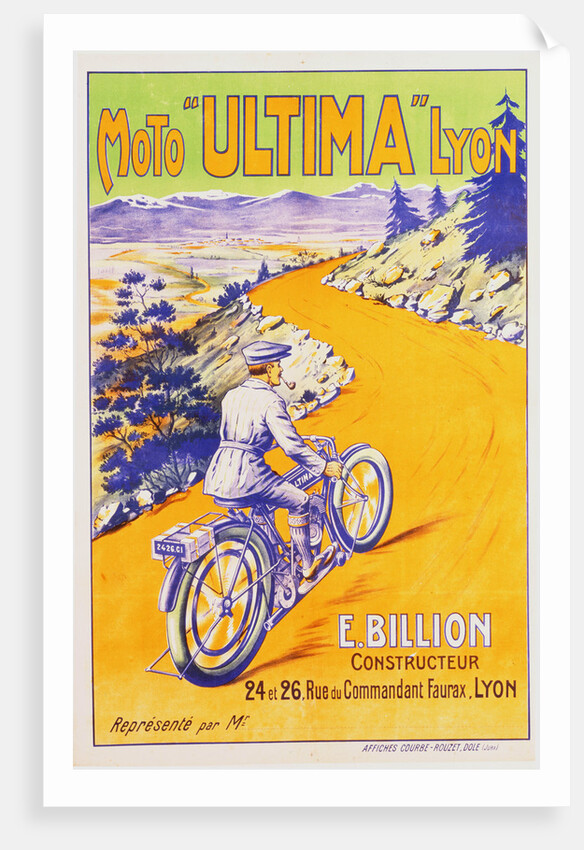 Moto 'Ultima' Lyon poster by Anonymous