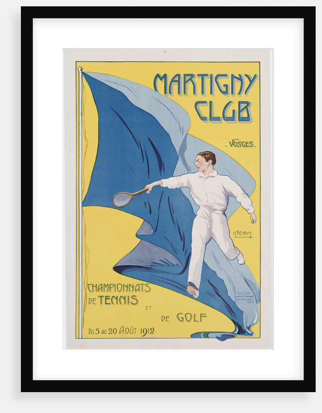 Martigny Club poster by M Tremblay