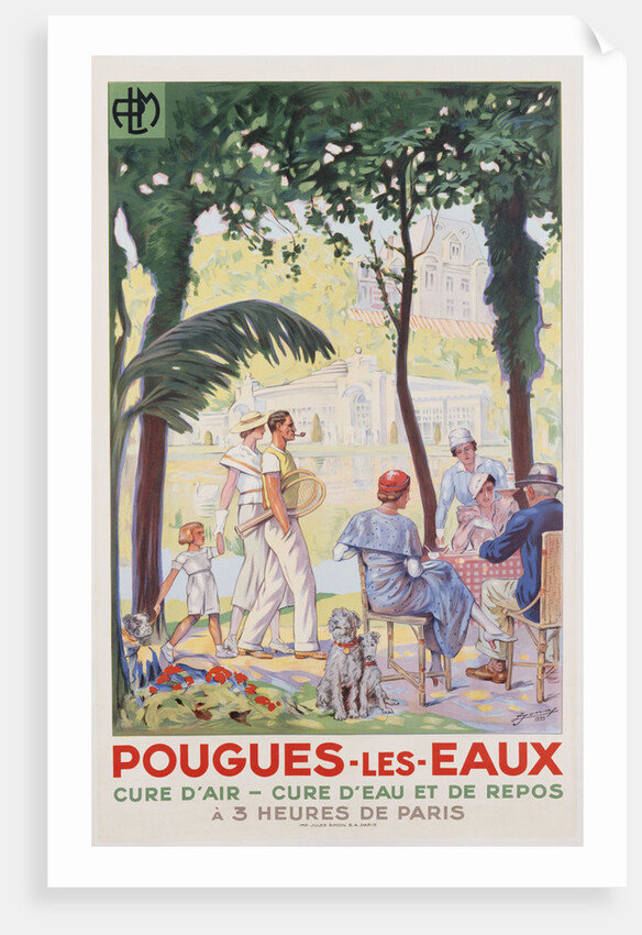 Pougues-Les-Eaux poster by F Jonas