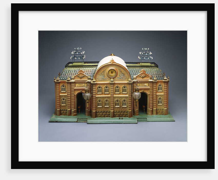 A Marklin hand-painted 'Gare Centrale' major railway station, circa 1910 by Anonymous