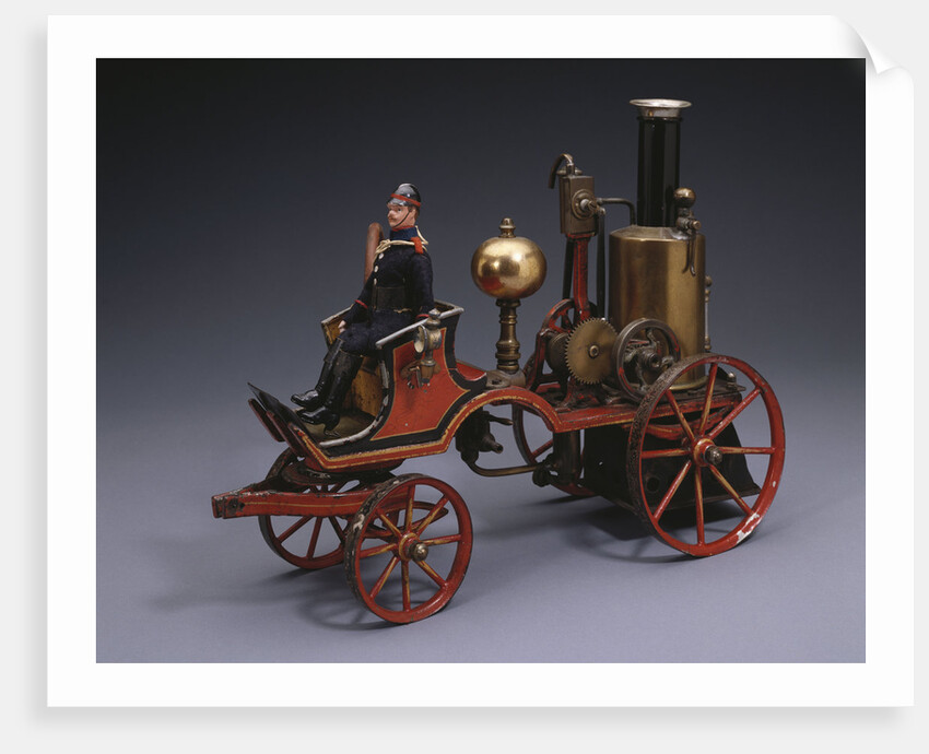 Horse-drawn live steam fire pumper by Anonymous