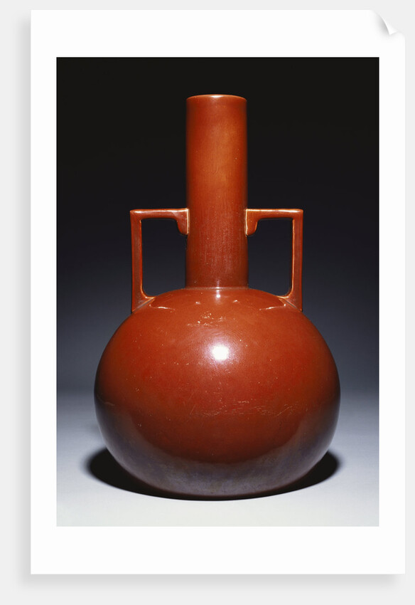 A large stoneware vase designed by Dr Christopher Dresser