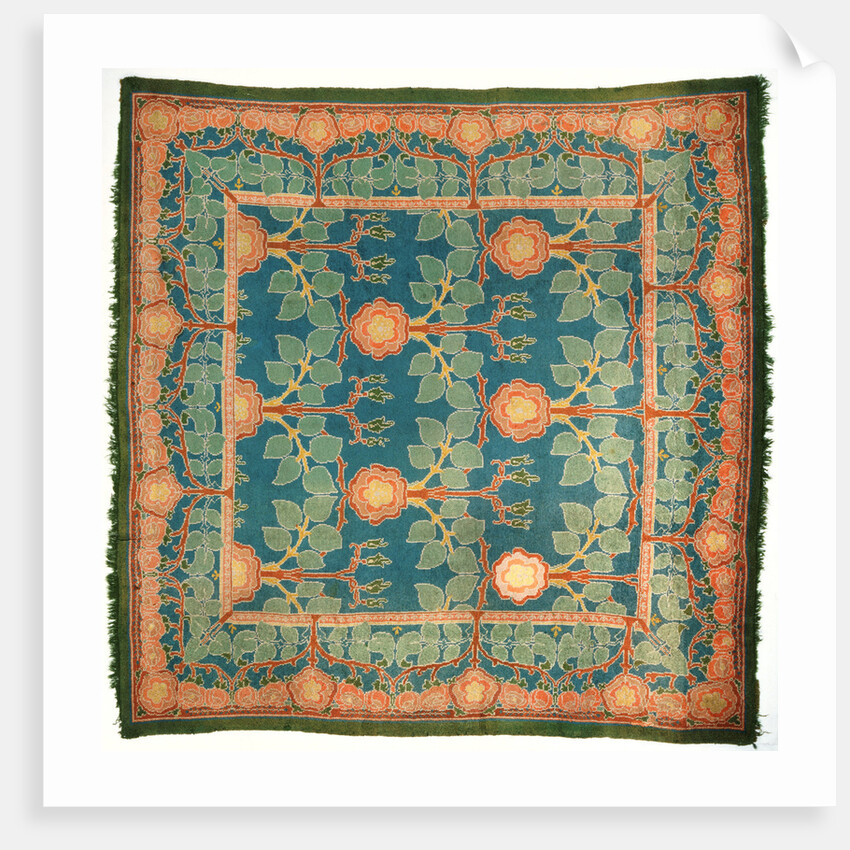 'The Rose', a Donegal carpet designed by Charles Francis Annesley Voysey